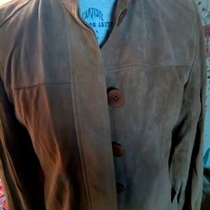 Vintage soft suede blazer